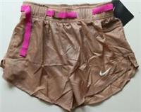 NIKE ICON CLASH RUNNING DRI FIT WOVEN SHORTS - DESERT DUST CJ2429-283 WOMEN S - S Regular