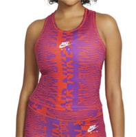 NIKE AIR LOGO PRINTED DRI FIT RUNNING SLEEVELESS TANK TOP CZ9415-891 - WOMEN L - L Regular