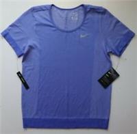 NIKE DRI FIT INFINITE MESH KNIT RUNNING SHORT SLEEVE TOP BV3913-500 WOMEN L - L Regular