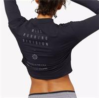 NIKE POWER RUN DIVISION RUNNING LONG SLEEVE CROP TOP AJ0007-010 - WOMEN XS L XL - L Regular