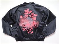 NIKE REVERSIBLE JAPANESE GRAPHIC SATIN RUNNING BOMBER JACKET CJ4976-010 -WOMEN S - S Regular