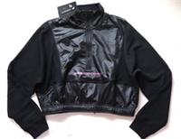 NIKE SPORTSWEAR CROPPED 1/4 ZIP WINDBREAKER TOP BLACK CU6382-010 WOMEN XS S - S Regular