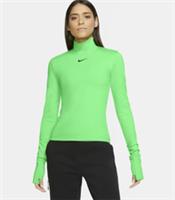 NIKE SPORTSWEAR CITY READY LONG SLEEVE POLO TOP POISON GREEN CU6700-328 WOMEN S - S Regular