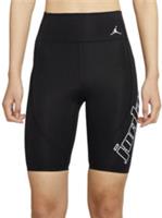 NIKE JORDAN MOTO LOGO BIKE SLIM FIT LOGO SHORTS - BLACK CU4183-011 WOMEN S - S Regular