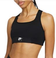 NIKE AIR DRI FIT SWOOSH MEDIUM SUPPORT TRAINING BRA - BLACK CZ7213-010 - WOMEN S - S Regular