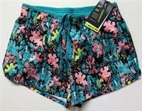 NIKE DRI FIT FLORAL PRINTED BRIEF LINED RUNNING SHORTS DA0341-393 WOMEN S - S Regular