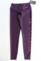 NIKE POWER JUST DO IT LOGO TRAINING GYM TIGHTS - PORT AQ4642-670 - WOMEN XS - XS Regular