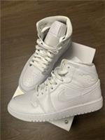 New Nikeair Jordan 1 Mid Leather Trainers Sneakers Shoes Size UK 7 EU 41