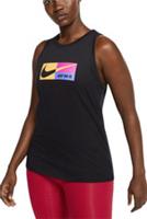NIKE ICON CLASH DRI FIT LOGO SLEEVELESS TANK TOP - BLACK CT7344-010 - WOMEN M - M Regular