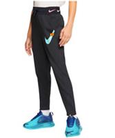 NIKE SPORTSWEAR SWOOSH LOGO PANTS JOGGERS - BLACK CJ7421-010 - KIDS GIRLS M