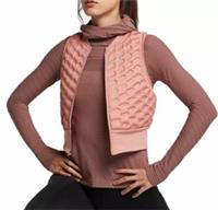 NIKE AEROLOFT DOWN FILL RUNNING GILET JACKET - RUST PINK AA3575-685 - WOMEN L - L Regular