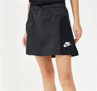 NIKE SPORTSWEAR ADVANCED 15 KNIT WOVEN MINI SKIRT - BLACK 885385-010 WOMEN M L - M Regular