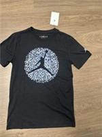 New Nike Air Jordan Black T-shirt Top Size 10-12 Years