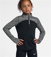 NIKE DRI FIT RUNNING LONG SLEEVE HALF ZIP TOP - BLACK CD7502-010 - KIDS GIRLS XS