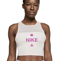 NIKE ICON CLASH DRI FIT LOGO MESH TRAINING CROP TANK TOP CJ4141-110 WOMEN M - M Regular