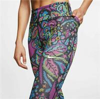 NIKE FAST RUNNING TAPESTRY PRINTED DRI FIT TIGHTS BLACK BV2912-010 WOMEN XS - XS Regular