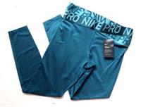 NIKE PRO INTERTWIST LOGO DRI FIT TRAINING TIGHTS - TURQUOISE BV9264-347 WOMEN XS - XS Regular