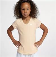 NIKE COURT TENNIS PURE SHORT SLEEVE TOP - GUAVA ICE AO8351-838 KIDS GIRLS M L
