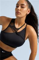 NIKE SWOOSH SPORTS TRAINING GYM MEDIUM SUPPORT BRA - BLACK BV3560-010 WOMEN XS - XS Regular