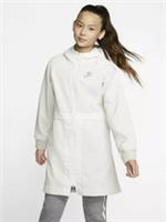 NIKE SPORTSWEAR FLEECE HOODIE PARKA JACKET - SAIL BV3058-133 KIDS GIRLS S L