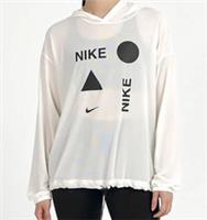 NIKE ICON CLASH LOGO TRAINING LONG SLEEVE HOODIE TOP IVORY CJ5284-110 WOMEN S - S Regular