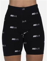 NIKE AIR SPORTWEAR BIKE TIGHT FIT LOGO PRINT SHORTS - BLACK BV9008-010 WOMEN S - S Regular