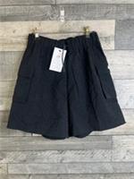 Nike Womens Shorts Size Small Black High Rise Loose Fit Cargo Pockets Casual - 10 Regular