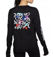 NIKE THERMA SPHERE ELEMENT RUNNING LONG SLEEVE TOP - BLACK CT2829-010 WOMEN M - M Regular