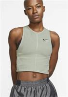 NIKE DRI FIT REBEL RUNNING MESH CROP TANK TOP - JADE STONE BV3197-371 - WOMEN XL - XL Regular