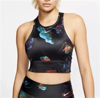 NIKE EVERYTHING FLORAL MEDIUM SUPPORT SPORTS TRAINING BRA CD6780-010 - WOMEN L - L Regular