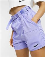 NIKE SPORTSWEAR WOVEN SWOOSH LOOSE FIT SHORTS - LIGHT THISTLE DD2095-569 WOMEN M - M Regular