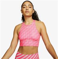 NIKE SWOOSH HIGH NECK MEDIUM SUPPORT TRAINING GYM BRA - PINK CJ0729-679 WOMEN XS - XS Regular