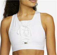NIKE DRI FIT SWOOSH AF1 AIR FORCE LACED TRAINING BRA WHITE DD1432-100 - WOMEN S - S Regular