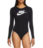 NIKE SPORTSWEAR ESSENTIAL LOGO LONG SLEEVE BODYSUIT TOP CU6502-010 WOMEN S - S Regular