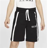 NIKE AIR SPORTSWEAR LOGO FLEECE SHORTS - BLACK BV3600-010 - KIDS BOYS M