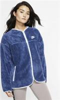 NIKE SPORTSWEAR SHERPA PLUSH FLEECE ZIP JACKET TOP - NAVY CJ6284-469 WOMEN S - S Regular
