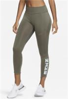 NIKE ICON CLASH FAST DRI FIT LOGO RUNNING TIGHTS - OLIVE CU3090-380 - WOMEN S - S Regular