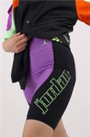 NIKE JORDAN MOTO LOGO SLIM FIT BIKE SHORTS - PURPLE NEBULA CU4183-532 - WOMEN L - L Regular