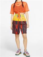 NIKE SPORTSWEAR AOP PRINT WOVEN LOOSE BOXER BOXING SHORTS CJ3482-735 - WOMEN S - S Regular