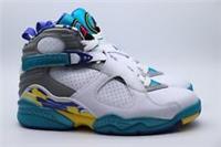 NIKE AIR JORDAN 8 RETRO HIGH TOP TRAINERS - WHITE CI1236-100 - WOMEN UK6.5