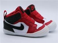 NIKE JORDAN 1 CRIB COT BABY BOOTIE TRAINERS AT3745-601 UNISEX BOY GIRL UK2.5