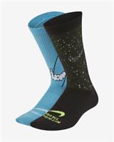 NIKE EVERYDAY EMOJI CREW SOCKS 2 PAIRS - CK7311-903 - UNISEX KIDS YOUTH UK2-5