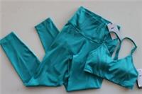 NIKE YOGA DRI FIT TRAINING GYM LEGGINGS BRA SET OUTFIT DD5772-356 - WOMEN S - Size S - Leggings Only Regular