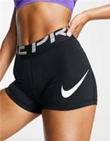 NIKE PRO GRAPHIC TRAINING GYM 3" DRI FIT TIGHT SHORTS BLACK DM7687-010 WOMEN M - M Regular