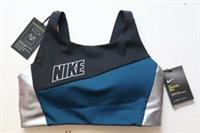 NIKE SWOOSH MEDIUM SUPPORT METALLIC LOGO TRAINING GYM BRA CT3758-460 - WOMEN L - L Regular
