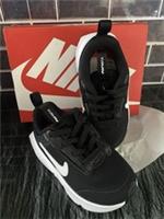 Size UK 7.5 - Nike Air Max Interlock Lite TD Black Anthracite Kids Trainers