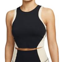 NIKE YOGA DRI FIT INFINILON LUXE CROP CROPPED TANK TOP BLACK DM7667-010 WOMEN S - S Regular