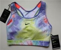 NIKE SWOOSH TIE DYE DRI FIT MEDIUM SUPPORT TRAINING GYM BRA CZ7716-854 WOMEN S - S Regular