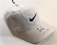 NIKE CLUB SWOOSH LOGO COTTON CAP HAT WHITE FV5588-100 UNISEX KIDS GIRLS BOYS