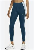 NIKE ONE METALLIC COLOURBLOCK DRI FIT TRAINING TIGHTS BLUE CU5020-460 WOMEN XS - XS Regular